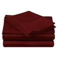 thumbnail image 1 of 100% Egyptian Cotton Sheet Set, 400-Thread Count, Deep Pockets Burgundy / Twin XL, 1 of 1
