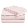 thumbnail image 1 of 100% Egyptian Cotton Sheet Set, 400-Thread Count, Deep Pockets Pink / Full, 1 of 1