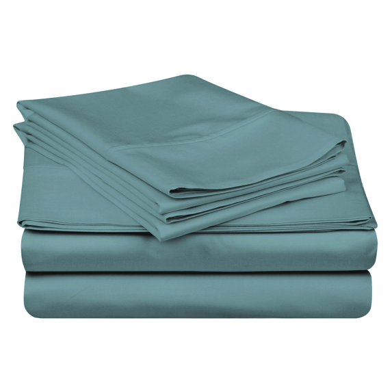 100% Egyptian Cotton Sheet Set, 400-Thread Count, Deep Pockets Teal / Twin XL