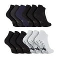 thumbnail image 1 of 100% Egyptian Cotton Socks for Men | 6 Pairs | Ribbed Seamless Black Socks Avaliable in 3 Sizes, 1 of 2