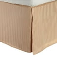 thumbnail image 1 of 100% Egyptian Cotton Stripes Chic Bed Skirt with Split Corners Beige / Twin, 1 of 2