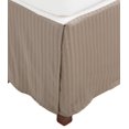 thumbnail image 1 of 100% Egyptian Cotton Stripes Chic Bed Skirt with Split Corners Grey / Twin, 1 of 1