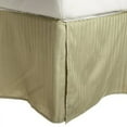 thumbnail image 1 of 100% Egyptian Cotton Stripes Chic Bed Skirt with Split Corners Sage / Twin, 1 of 2