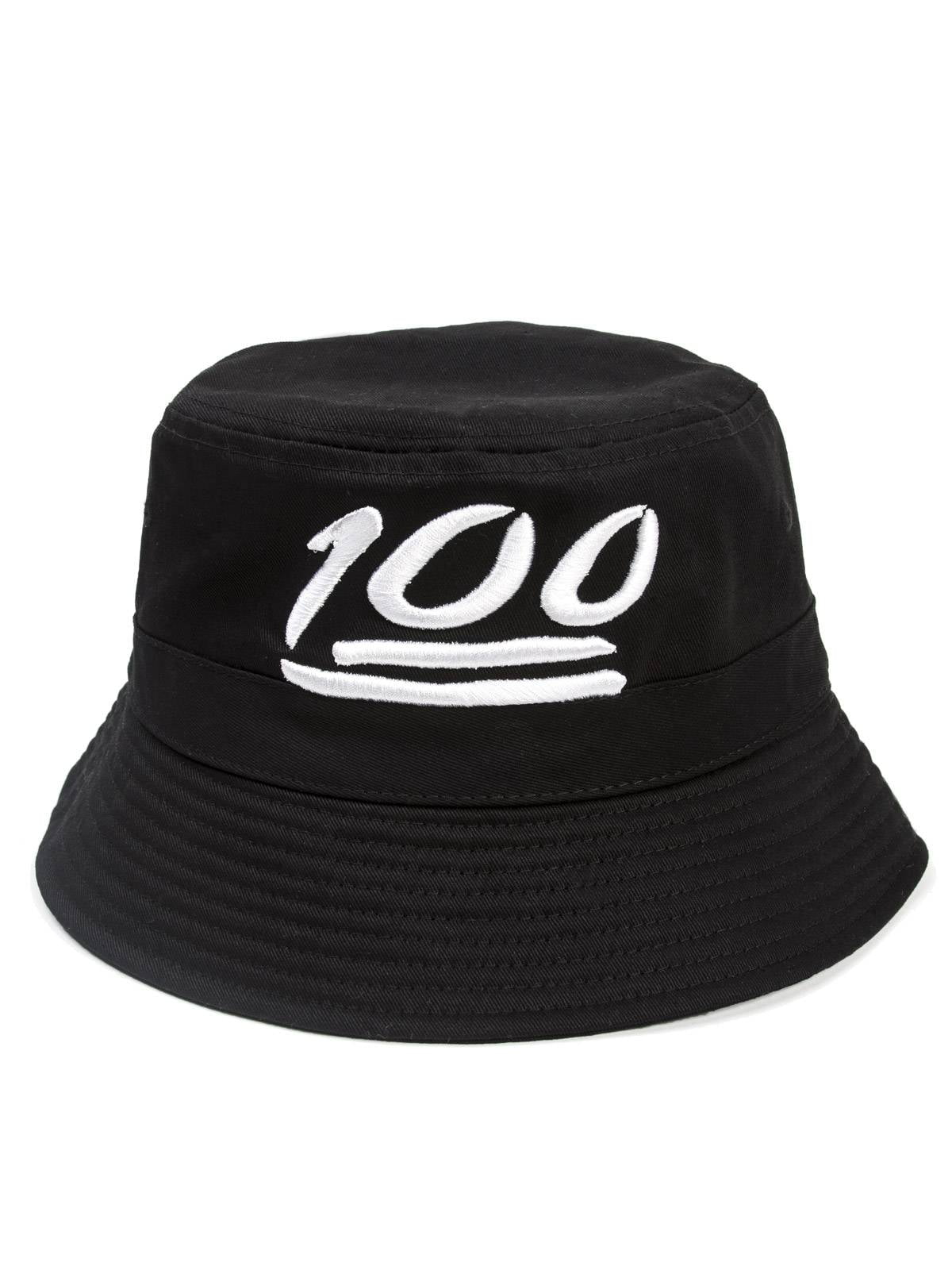 100 Emoticon Black Bucket Hat - Walmart Business Supplies