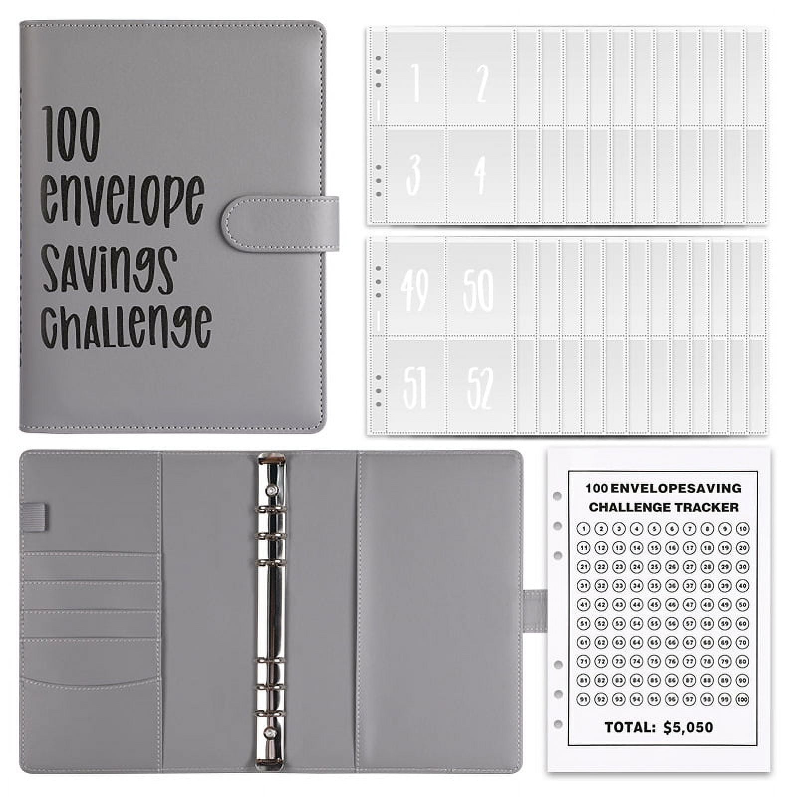 100 Envelope Challenge Binder, Easy And Fun Way To Save ,Savings