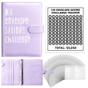 52 Week Savings Challenge Binder - Reusable Budget Book With Cash Envelopes & Planner