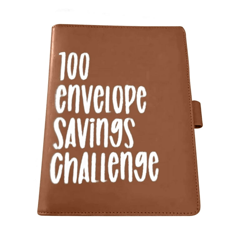 100 Envelope Challenge Binder, Budget Binder with Cash Envelopes