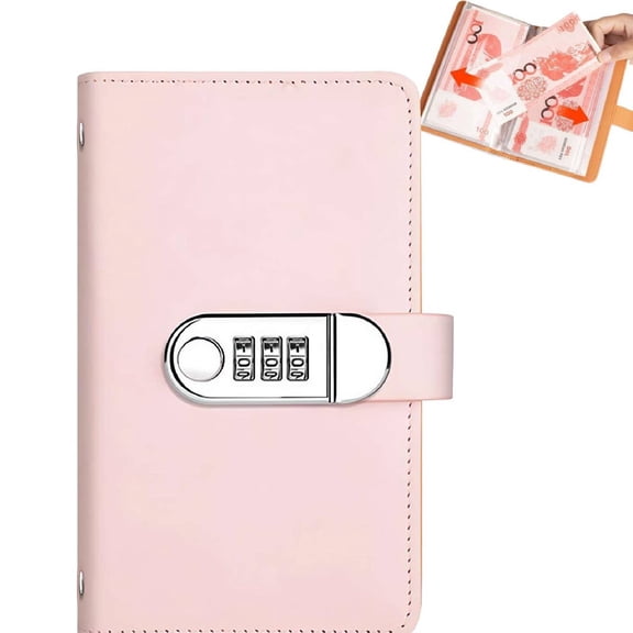 100 Envelope Challenge Binder with Lock, 2026 Savings Challenges Book with Envelopes,Envelopes Money Saving Challenge Saving Binder Successfully Reach Your Savings Goals(Pink)