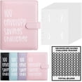 thumbnail image 1 of 100 Envelope Challenge Binder Money Saving Binder, Easy and Fun Way to Save $5,050, Cash Stuffing Budget Planner Savings Challenge Book (Pink), 1 of 6