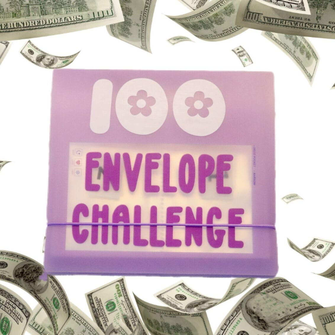 100 Envelope Challenge Binder, Saving Challenge Box kit Cash Saving