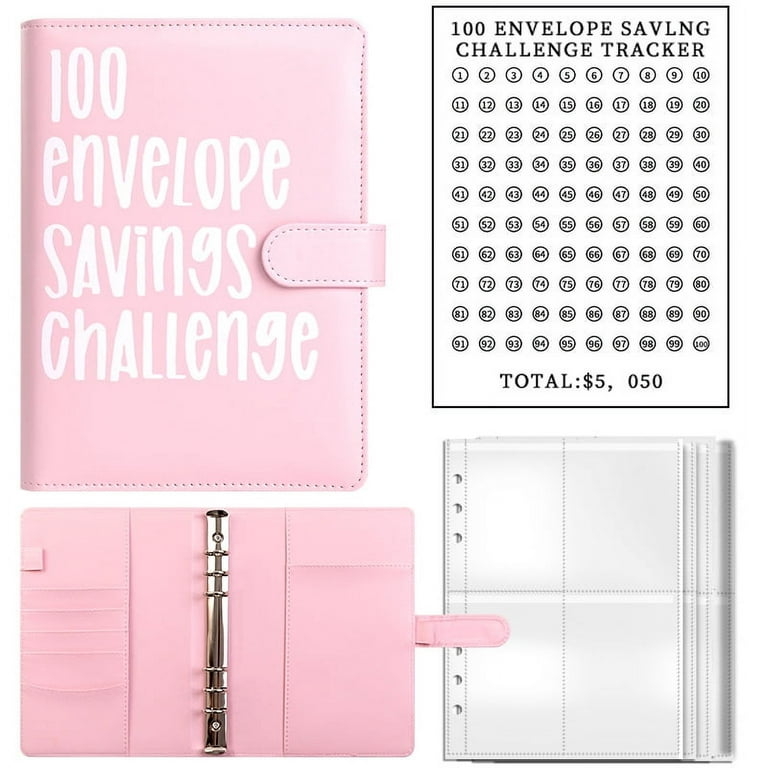 100 Envelope Savings Challenge Binder – CDN Girl Cash Stuffer