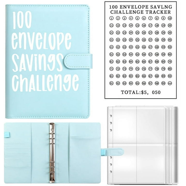  100 Envelope Challenge Binder,Easy and Fun Way to