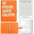 thumbnail image 1 of 100 Envelope Challenge Binder, Savings Challenges Sheets，Easy and Fun Way to Save $5,050, Budget Binder with Cash Envelopes, Savings Challenges Binder, Budget Planner Book for Budgeting, 1 of 7