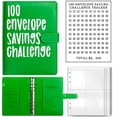 thumbnail image 1 of 100 Envelope Challenge Binder, Savings Challenges Sheets，Easy and Fun Way to Save $5,050, Budget Binder with Cash Envelopes, Savings Challenges Binder, Budget Planner Book for Budgeting, 1 of 7
