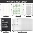 100 Envelope Money Saving Challenge Binder, 25 Sheets Savings