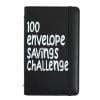 100 Envelope Money Saving Challenge Book,Money Saving Binder,Money Savings Book,Envelopes Challenge Binder Fun Way To $5050 Savings Challenges Budget Book(A-Black)(A-Black)