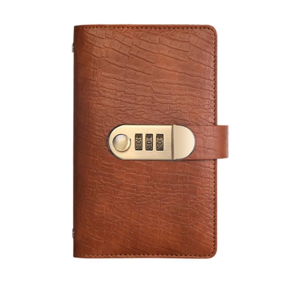 100 Envelope Savings Challenge Binder with Lock, Money Organizer Book with Cash Envelopes, Retro PU Leather Budget Planner for Financial Security, 6.9" x 4.3"