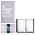 thumbnail image 1 of 100 Envelope Savings Challenge Book Purple – Reusable Money Saving Binder for Budget Planning, Cash Envelope System & Financial Goal Tracking,money saving binder,100 envelope savings challenge book, 1 of 7
