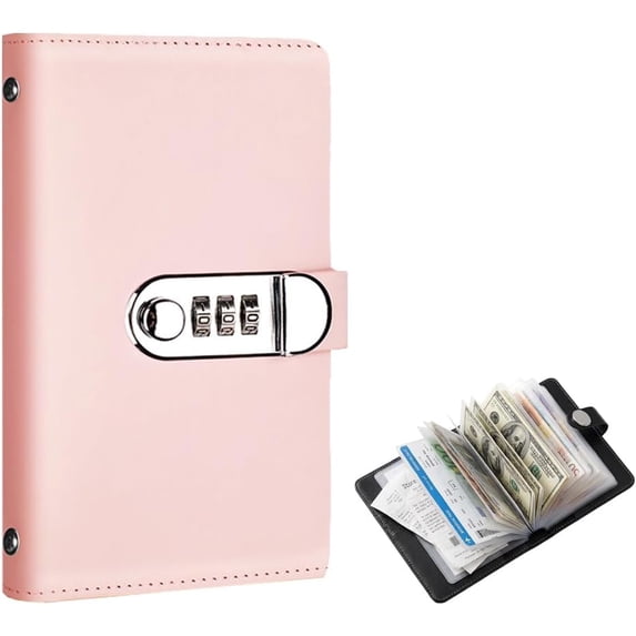 100 Envelope Savings Challenge Book with Password Lock, A5 Envelopes Money Saving Challenge Savings Binder, Fun to Reach Your Savings Goals