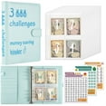 thumbnail image 1 of 100 Envelopes Money Saving Challenge Binder, to Save $5,050, 10,000 and $500, 100 Days, 52 Weeks and 30 Days Challenge Binder, A5 Money Saving Planner Cash Envelope Binder, 1 of 9