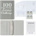 thumbnail image 1 of 100 Envelopes Money Saving Challenge Money Saving Binder 100 Envelope Challenge Binder Savings Binder Envelope A5 Savings Challenge Book (A5grey), 1 of 12