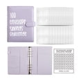 thumbnail image 1 of 100 Envelopes Money Saving Challenge, Money Saving Binder with Reusable Tracker, Savings Challenge Book for Home Office School, Budget Planner Binder to Save $5,050, 9.3" x 6.9", Purple, 1 of 5