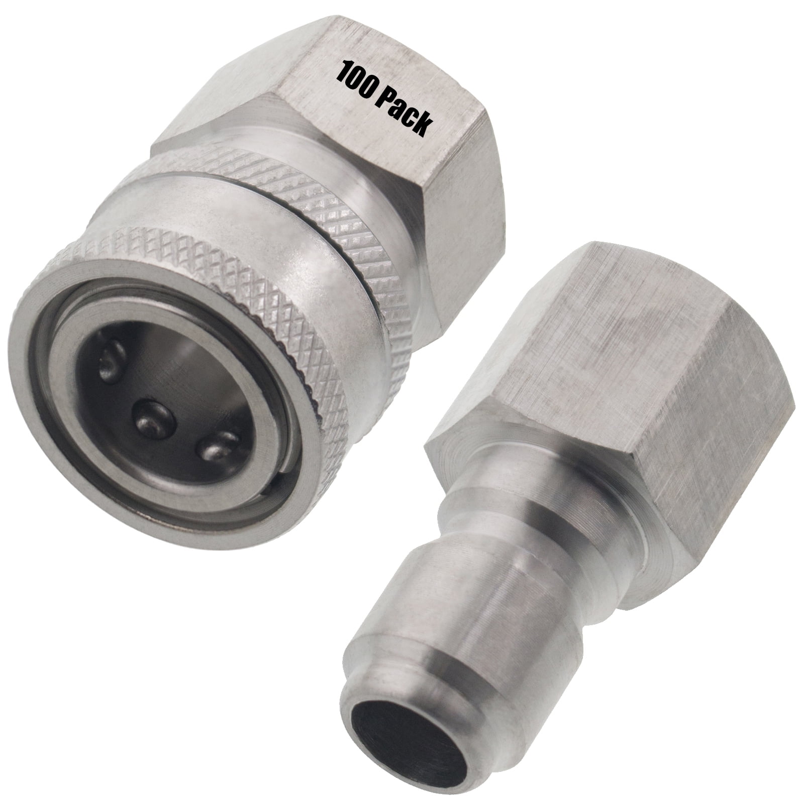 100 Erie Tools Pressure Washer 3/8" FNPT Quick Connect Stainless Socket