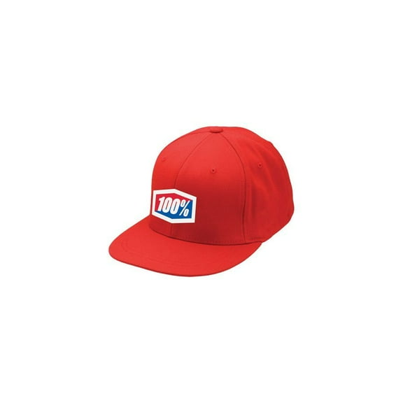 100% Essential Red Fitted Hat size Large-XLarge