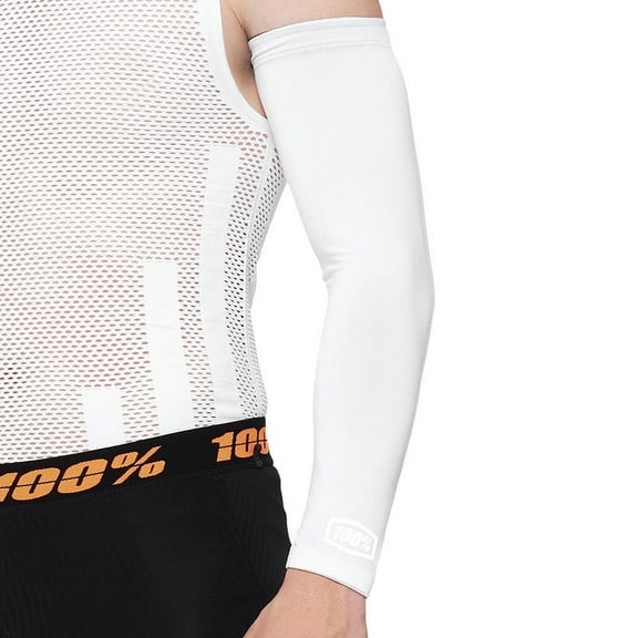 100% Exceeda White Arm Sleeves size Small