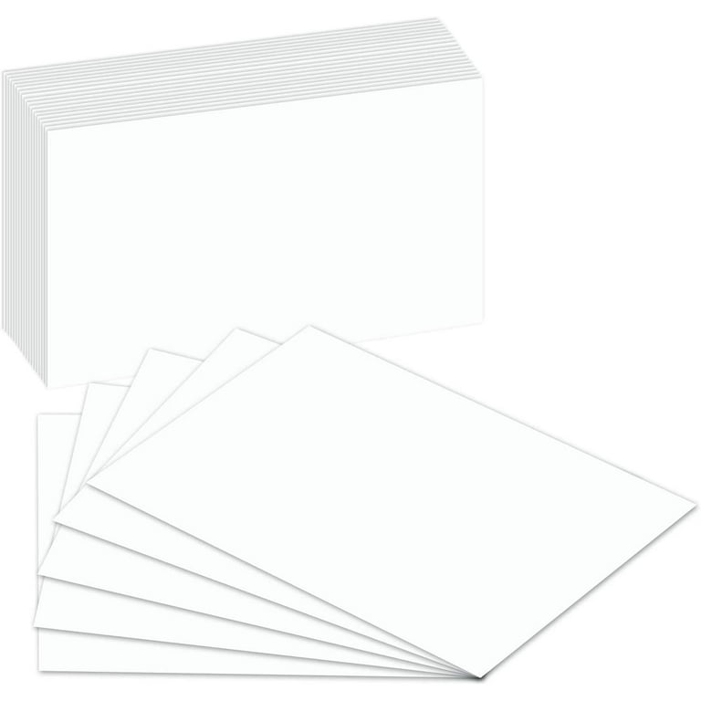 100 Pack of 3x5 inches Thick Heavyweight Index Cards on 110lb Card Stock -  Perfect for Note-Taking, Studying, and Organization - Ideal for Classrooms