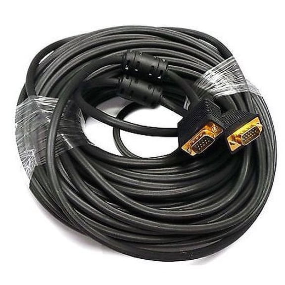 100 FEET FT FOOT SVGA VGA M/M LCD LED Monitor GOLD Cable 25FT Male to Male -NEW