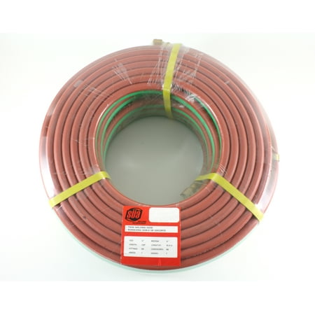 100 FEET Grade "T" - 1/4" OxyFuel Welding & Cutting Twin Hose with BB Fittings - SÜA