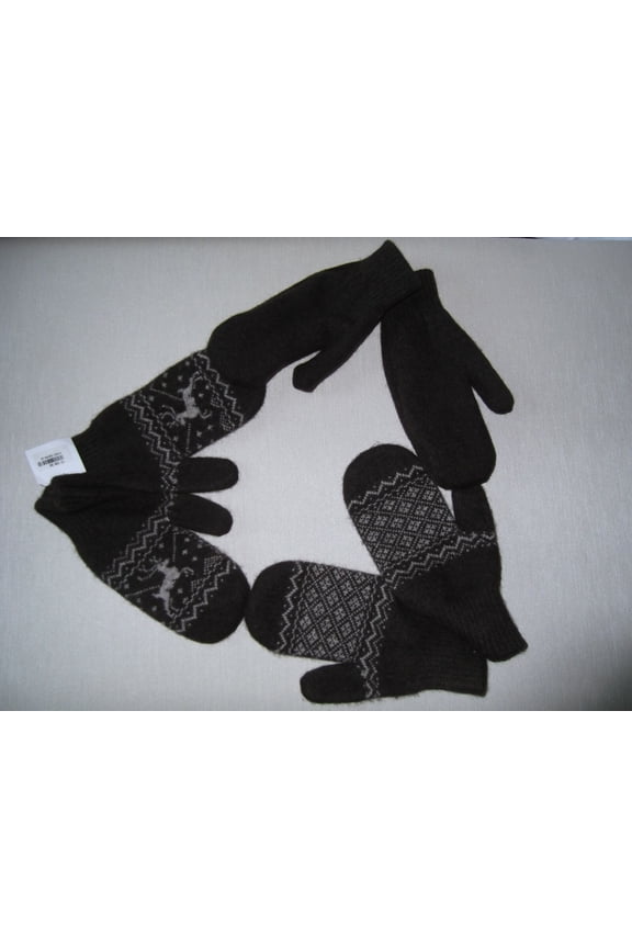 100% FINE YAK DOWN, UNISEX, DOUBLE LAYERED MITTENS, 3 WAY-REVERSIBLE WEARING