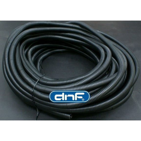 100 FT 1/4" SPLIT WIRE LOOM CABLE CONDUIT POLYETHYLENE TUBING 100 FEET 1/4"