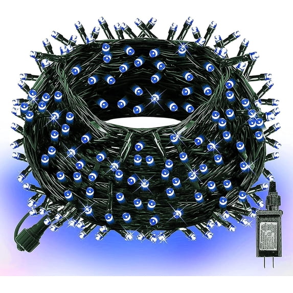 100 FT 300 LED Christmas String Lights, Connectable Waterproof String Lights Green Wire with 8 Modes, Christmas Decorations for Indoor Outdoor Xmas Party Yard Garden (Multicolor)