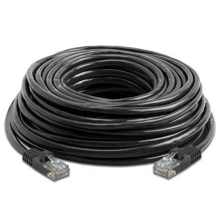 100' FT Feet 100Ft 100 Feet CAT6 CAT 6 RJ45 Ethernet Network LAN Patch  Cable Cord For connects Computer to printer, router, switch box PS3 PS4  Xbox