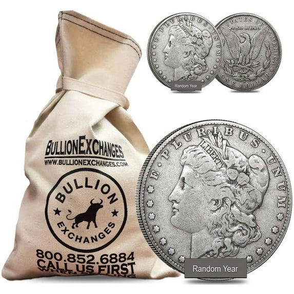 $100 Face Value Bag - 100 Coins - 1878-1904 Morgan Silver Dollar VG-VF (Random Year)