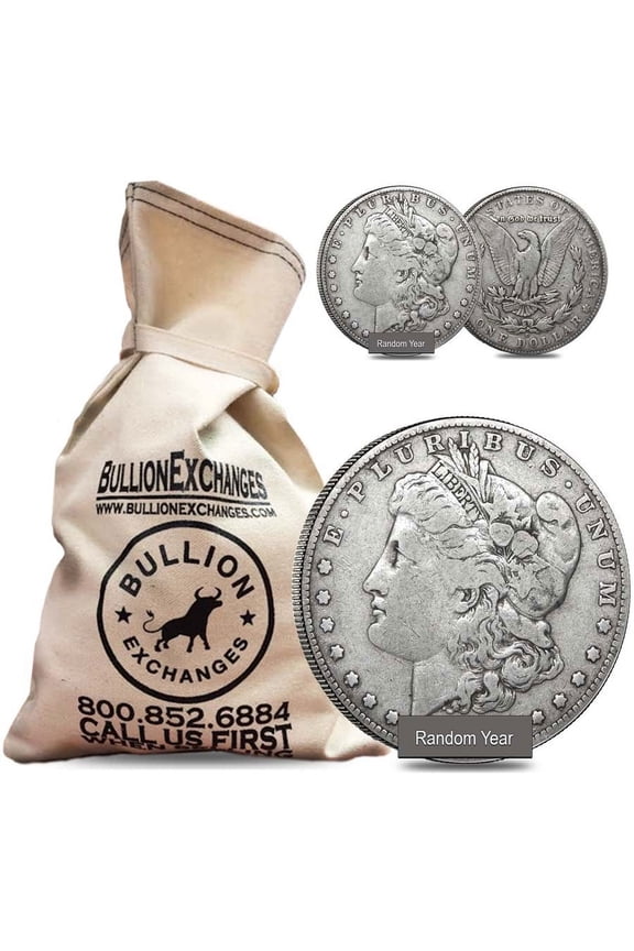 $100 Face Value Bag - 100 Coins - 1878-1904 Morgan Silver Dollar VG-VF (Random Year)