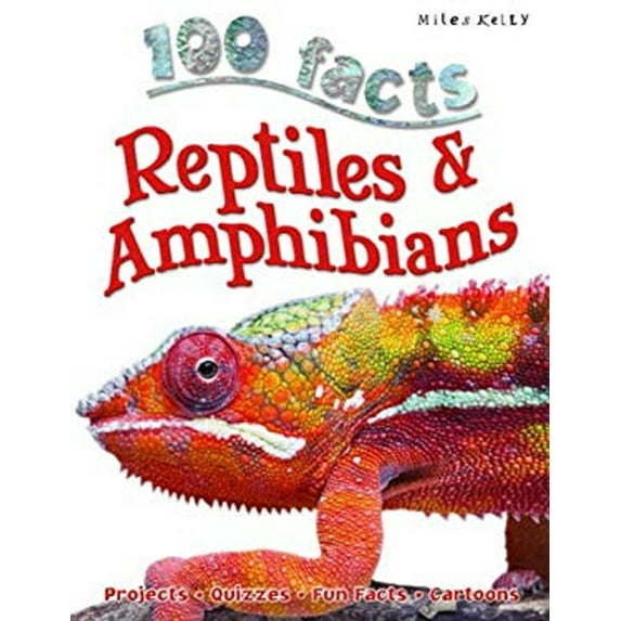 Pre-Owned 100 Facts Reptiles & Amphibians: Projects, Quizzes, Fun Facts, Cartoons (Paperback) 178209590X 9781782095903