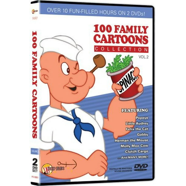 100 Family Cartoons Collection 2 (DVD) - Walmart.com