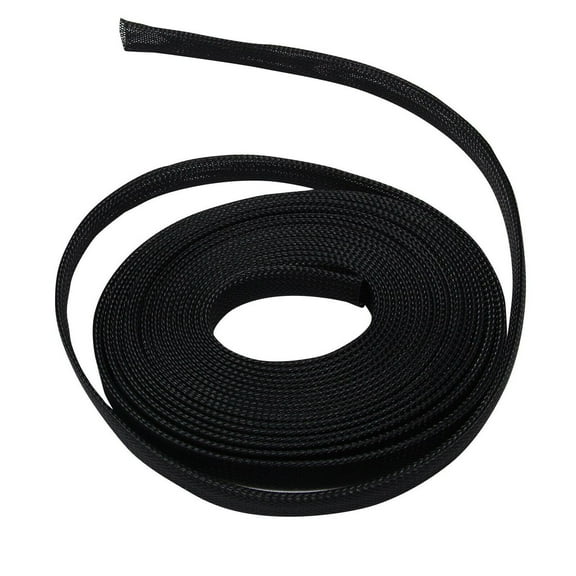 100 Feet 3/8" Expandable Wire Cable Sleeving Sheathing Braided Loom Tubing Black