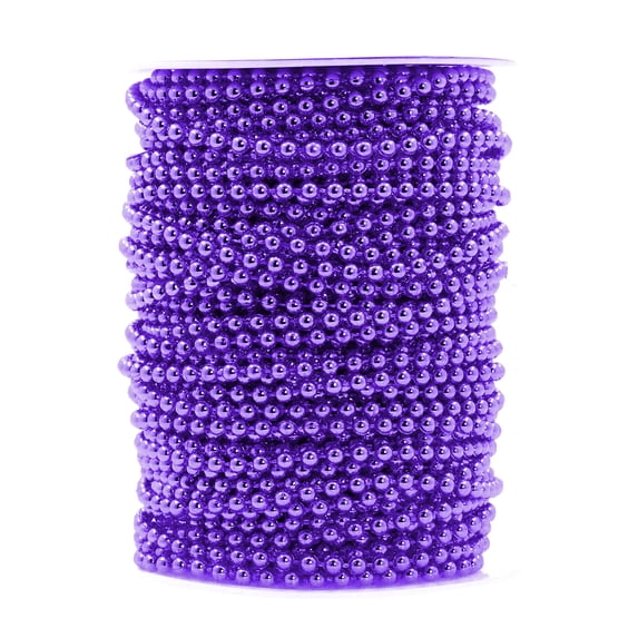 100 Feet Christmas Tree Beads, Christmas Tree Garland Decoration, Plastic Hanging Beads Garland Chain Roll for Xmas Home Mantle Fireplace Wreath Christmas Tree DIY Decoration Supplies