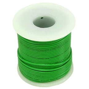 100 Feet Green 22 Gauge Stranded Hook-Up Wire, Tinned Copper, PVC Insulation (Shade May Vary)