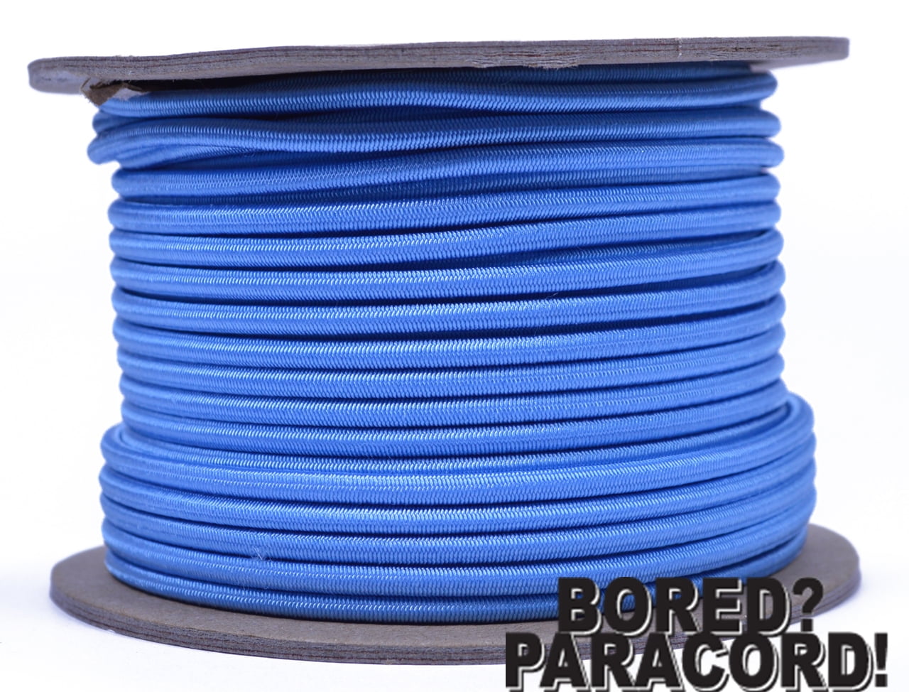 BORED? PARACORD! 1/8 Inch Shock Cord - Marine Grade Bungee Cord, 100 Feet, Made In USA