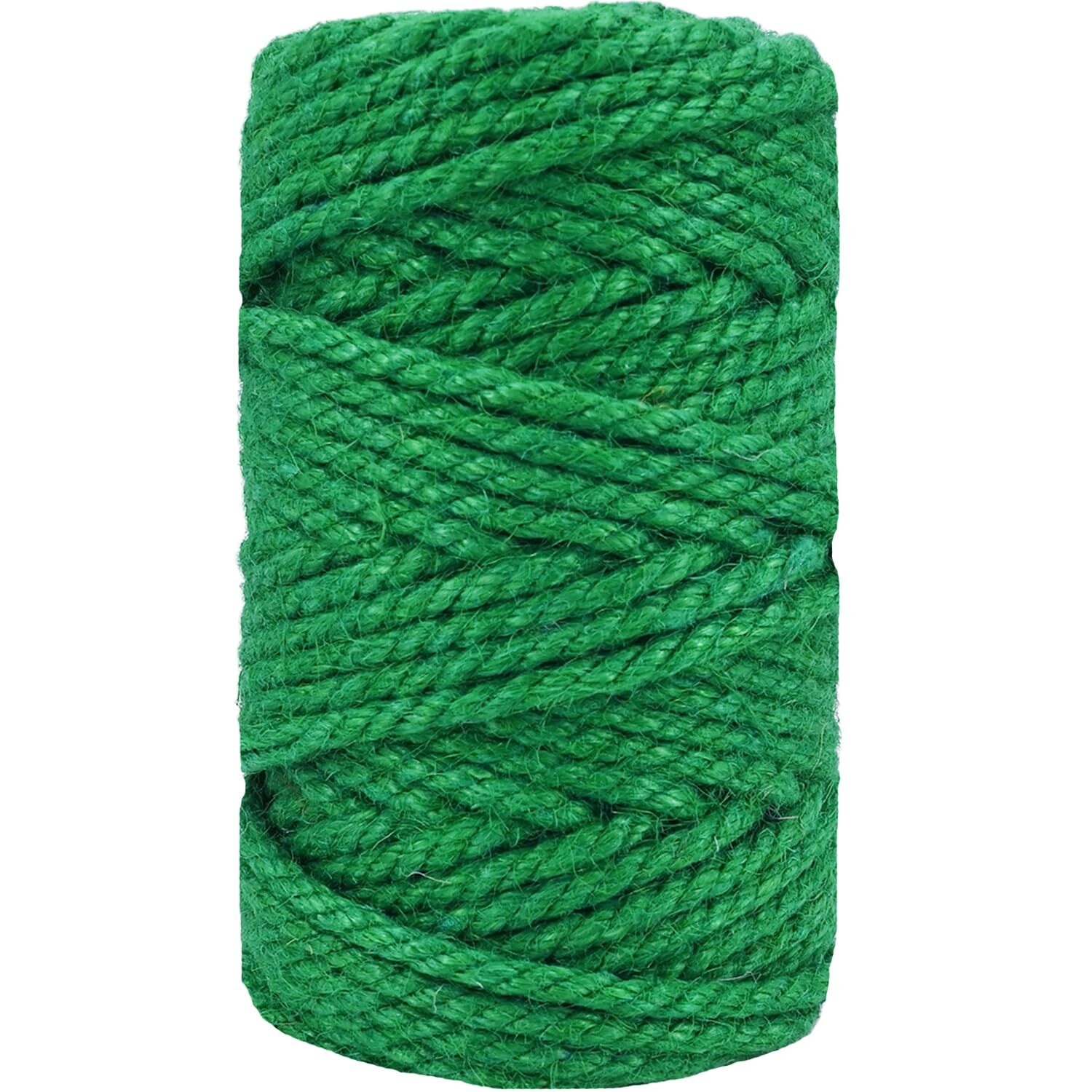 Craft Cat Rope 100 Feet Natural Craft Rope 4mm 5mm.6mm.8mm.12mm Jute Rope Twine String ...