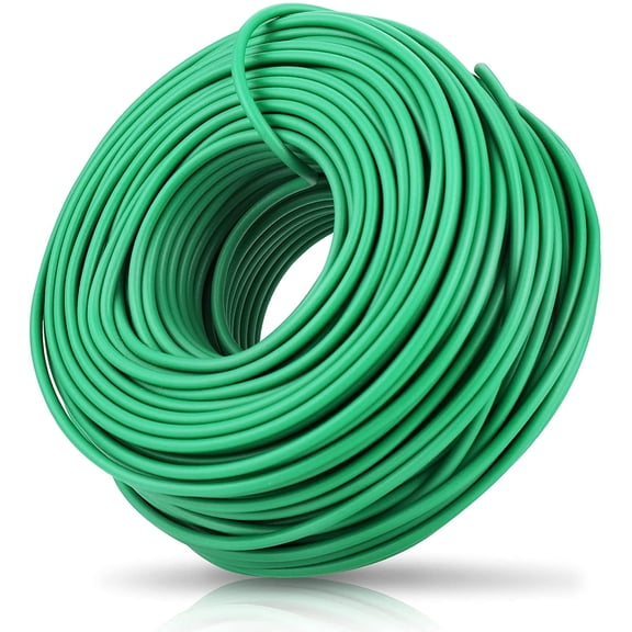 100 Feet Soft Tie for Plants, Green Twist Garden Ties Gardening Supplies for Supporting Climbing Plants, Tomatoes, Vegetables, (Diameter - 2.5MM)