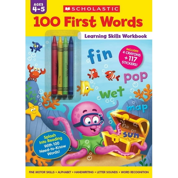 100 First Words Learning Skills Workbook (Paperback)