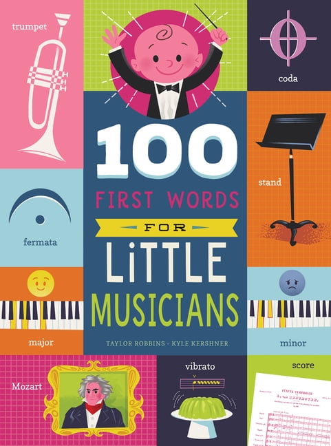 100 First Words for Little Musicians, (Board Book)