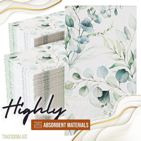 Crown Display Fancy Disposable Napkins, 100 Count