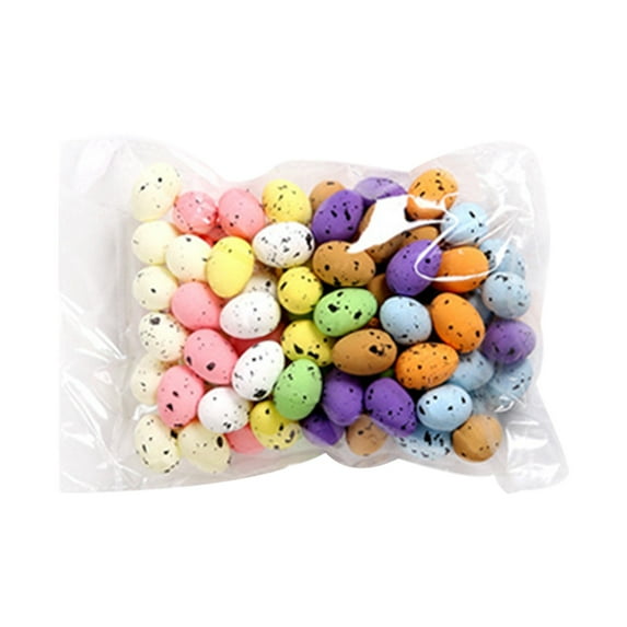 100 Foam Easter Eggs for Crafts Party Decorations Spring Home Decor Colorful